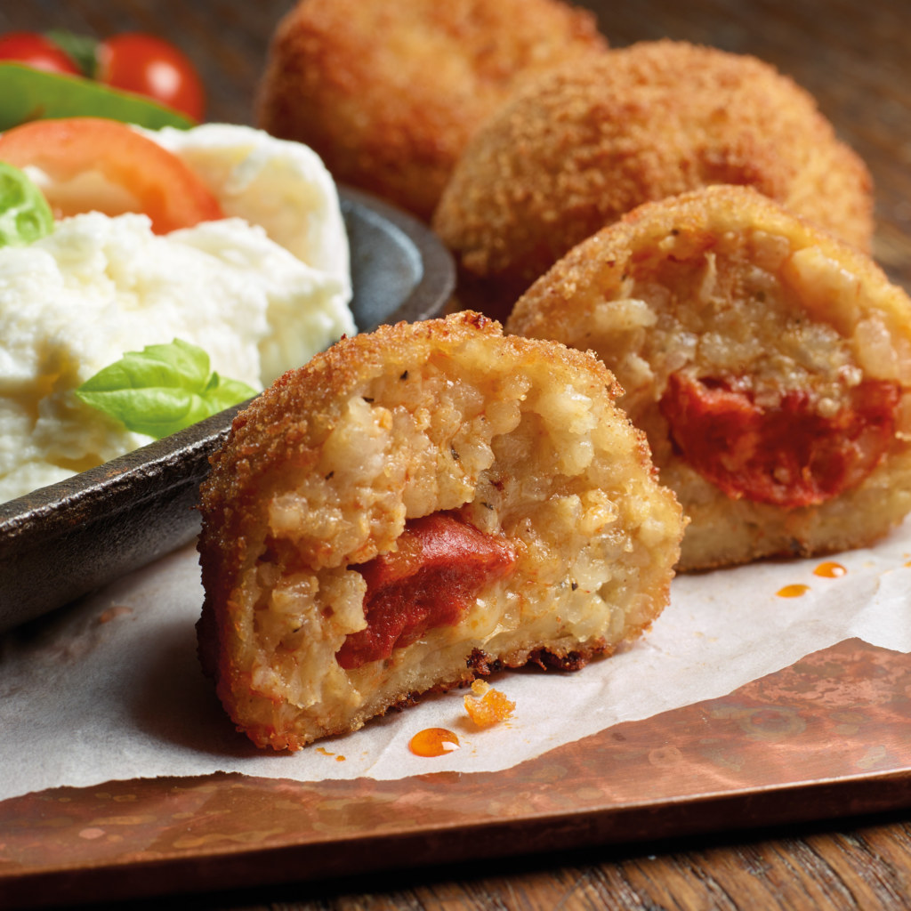 Mozzarella Arancini with Nduja - Lactalis Professional | Foodservice