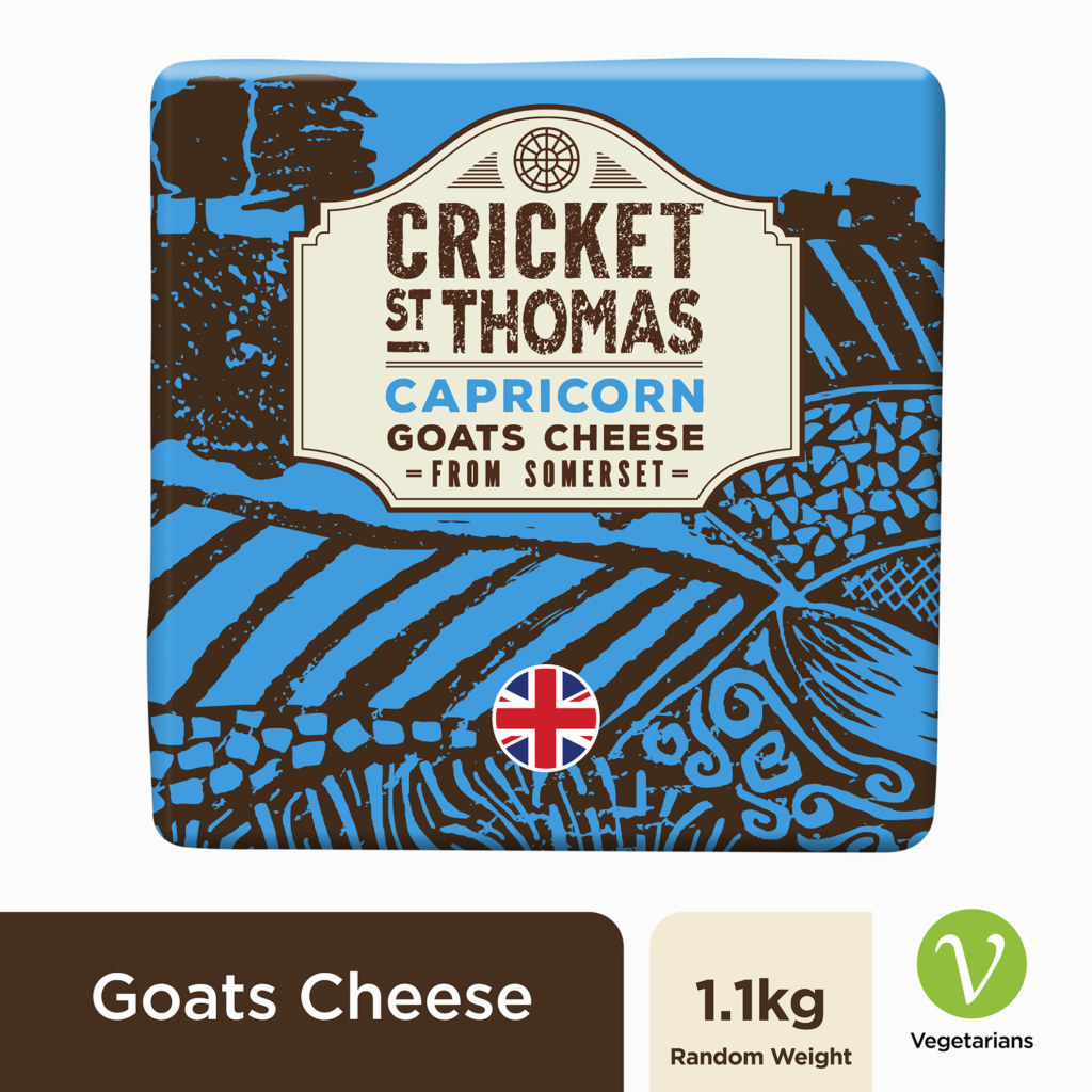 Cricket St Thomas Capricorn Goats Cheese 1.1kg Lactalis Professional