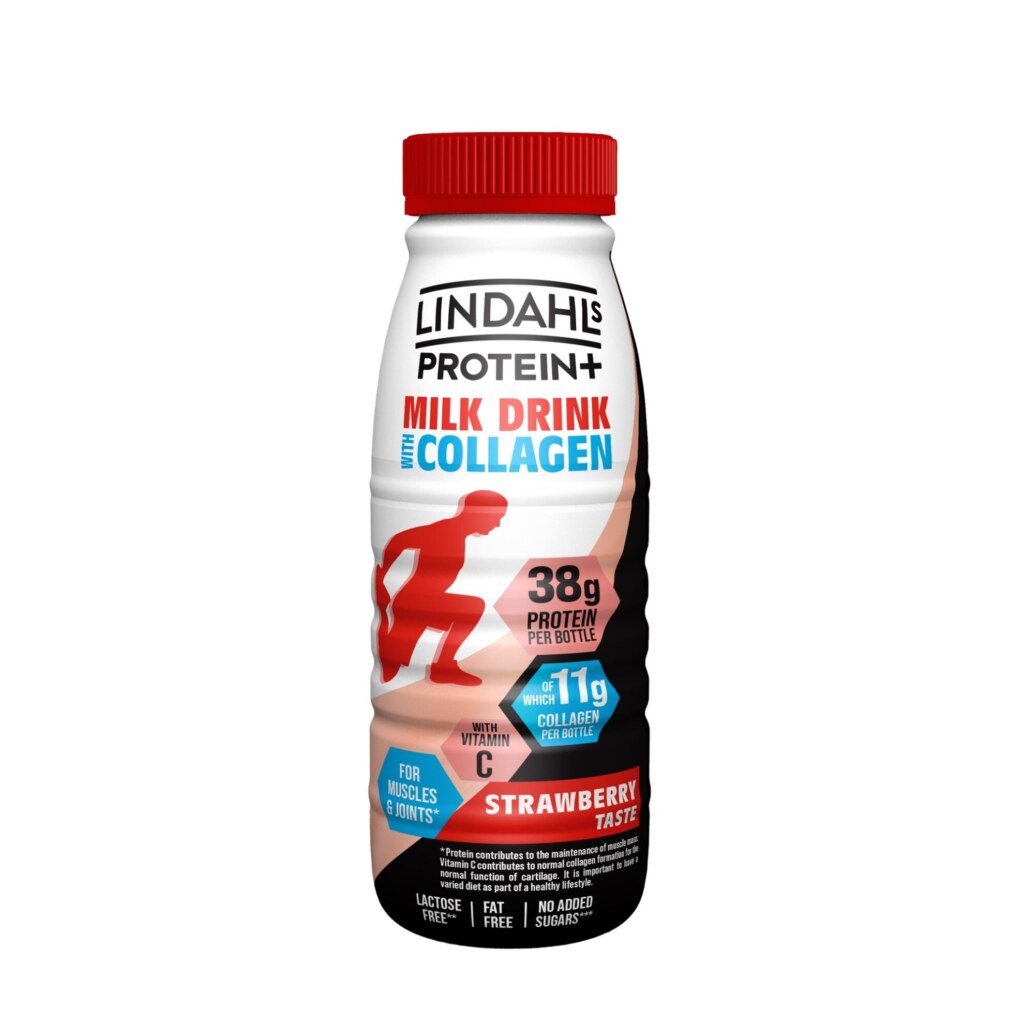 Lindahls Protein Collagen Milks 500ml- Strawberry - Lactalis